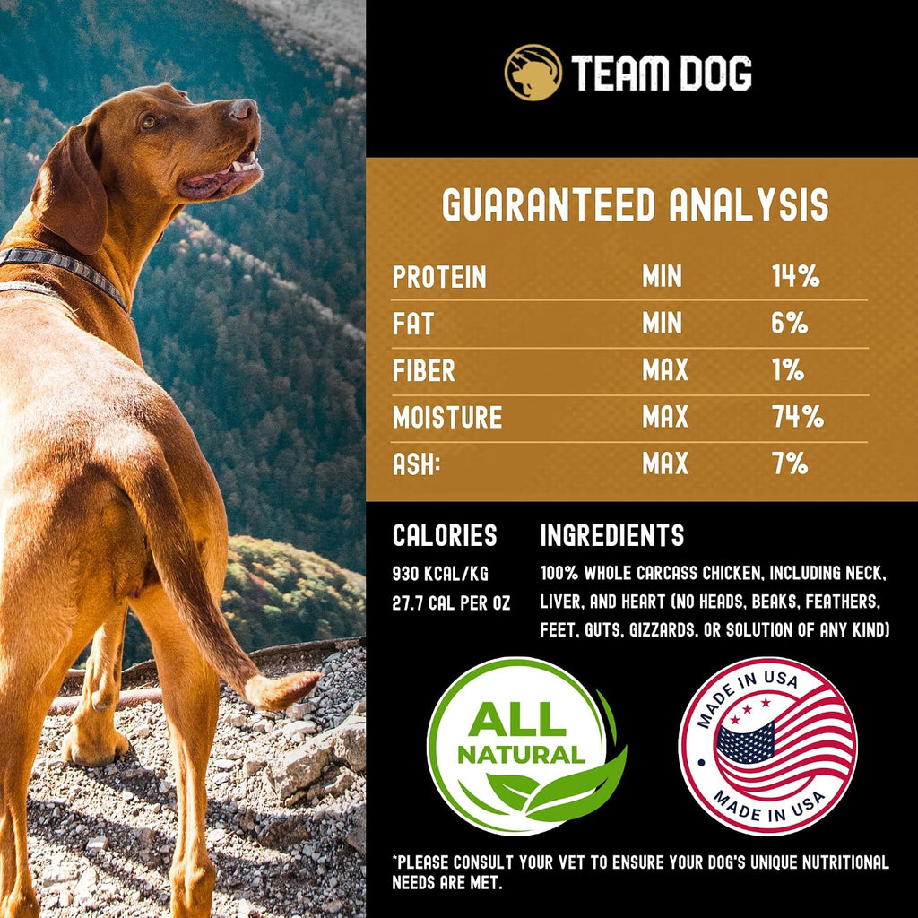 Team Dog authentic imported raw pet food collection