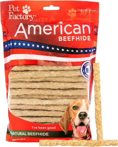 Pet Factory American Beefhide 5" Munch Mini Rolls Dog Chew Treats - Natural Flavor, 40 Count/1 Pack - Image 11