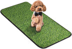 Artificial Grass Mat, Dog Grass Pee Pads, Fake Grass Pad for Pets Potty Training, Soft Grass Rug, Grass Doormat with Drainage Holes, Pet Turf for Indoor Outdoor Use, Washable(15.7''*31.5'') - Image 9