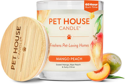 One Fur All Pet House Vanilla Candle Plant-Based/Soy - Clean Burning Scented, Long Lasting Pet Odor Candle for Home - Fresh Citrus - Image 14