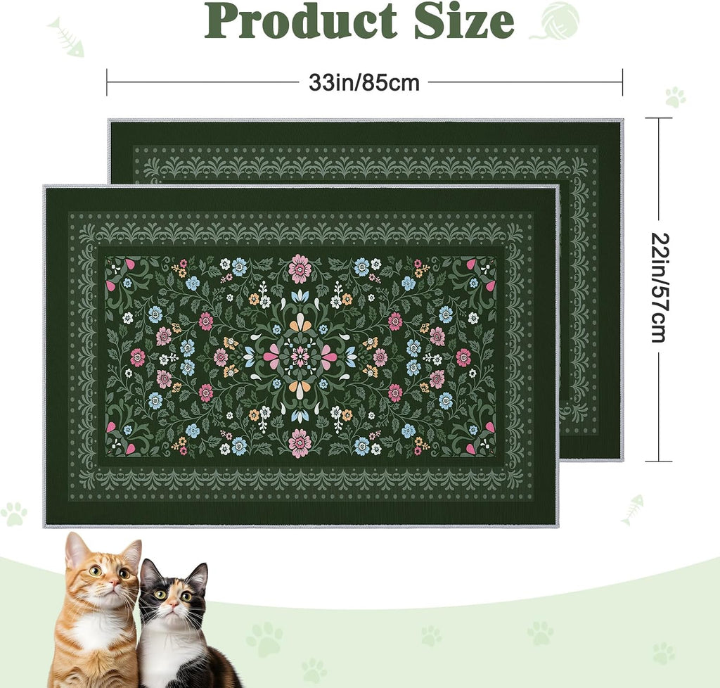 Bienbee machine washable cat litter box mat being cleaned