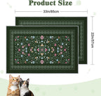 Bienbee machine washable cat litter box mat being cleaned