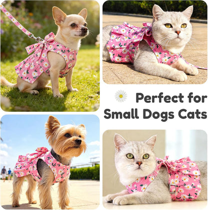 BAEJMJK floral pattern princess dress for Pomeranian and Chihuahua breeds