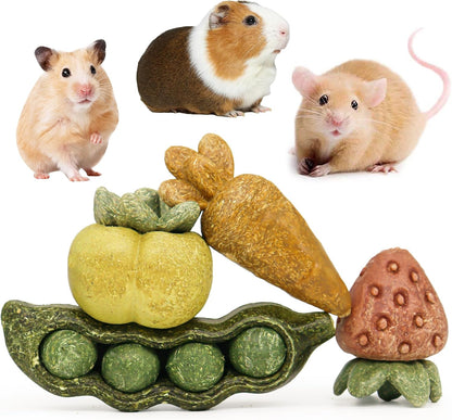Teewy small animal habitat enrichment peapods showing authentic USA imported pet products.