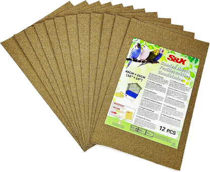 S&X Gravel Paper for Bird Cage 30-Pack 15" x 9.5" Bird Cage Liners Disposable for Enhanced Hygiene and Bird Health - Image 7