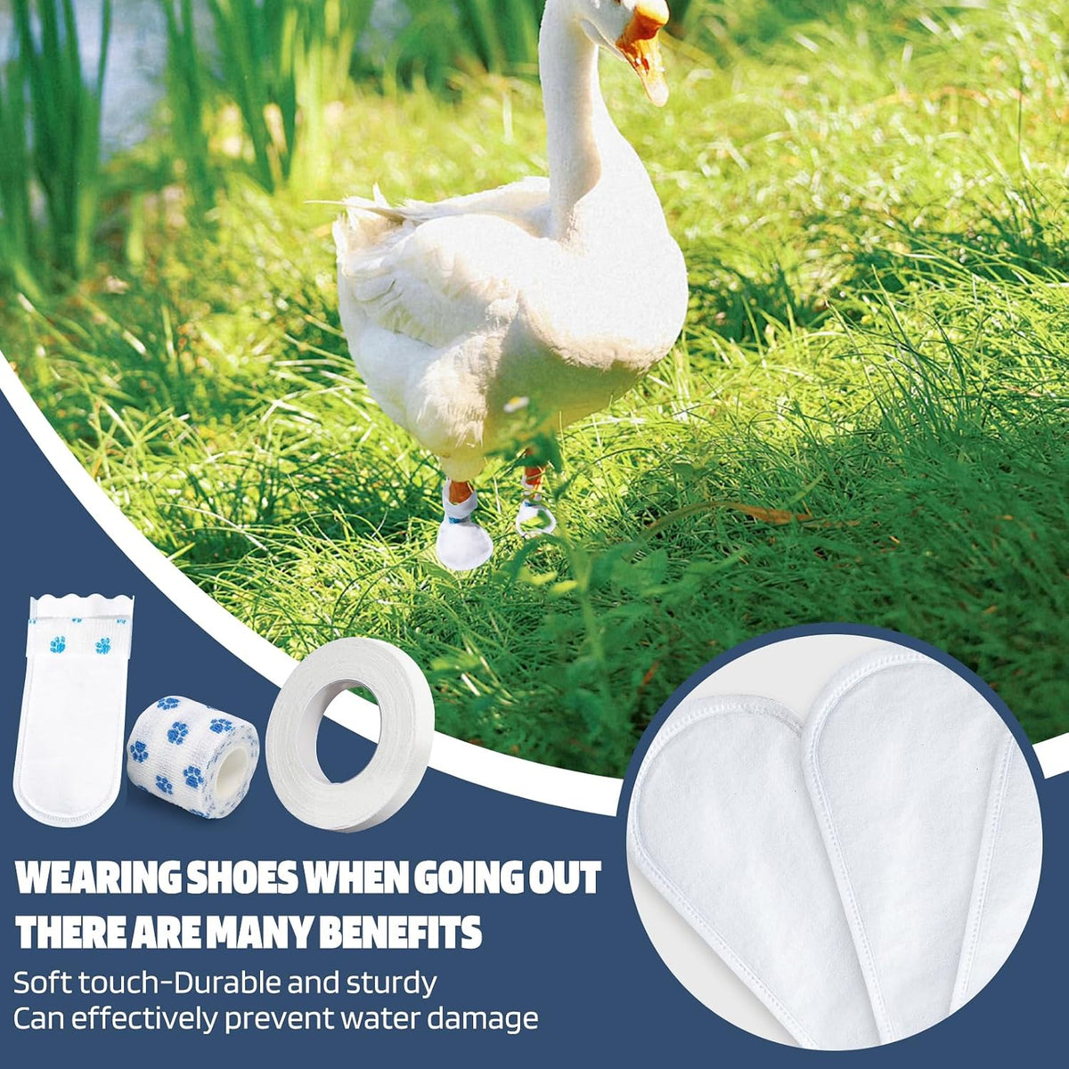 Disposable Duck Shoes for Real Ducks Feet Bumblefoot Care Supplies - Image 2