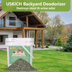 USKICH non toxic yard cleaner back label directions.