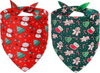 Pink Dog Bandana Girl Large 2PCS, Summer Spring Scarf, Durable Triangle Reversible Bibs Handkerchief for Puppy Pet - Image 10