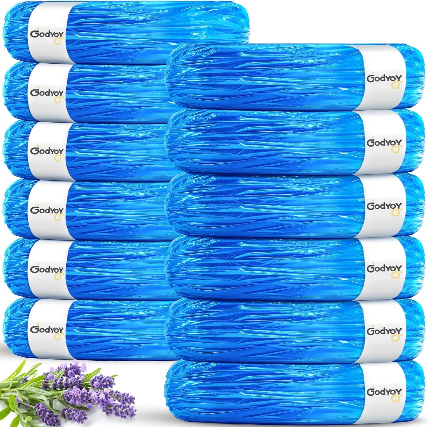 Godyoy cat litter refill bags twelve pack front packaging view for premium pet waste management