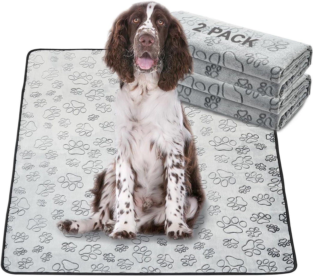 Qeils Reusable Puppy Pads, 2 Pack Washable Pee Pads for Dogs, Waterproof Non Slip Wee Wee pad, Absorbent and Leakproof Training Mats for Potty, Crate, Playpen, Bed, Sofa, 18"x 24" - Image 12