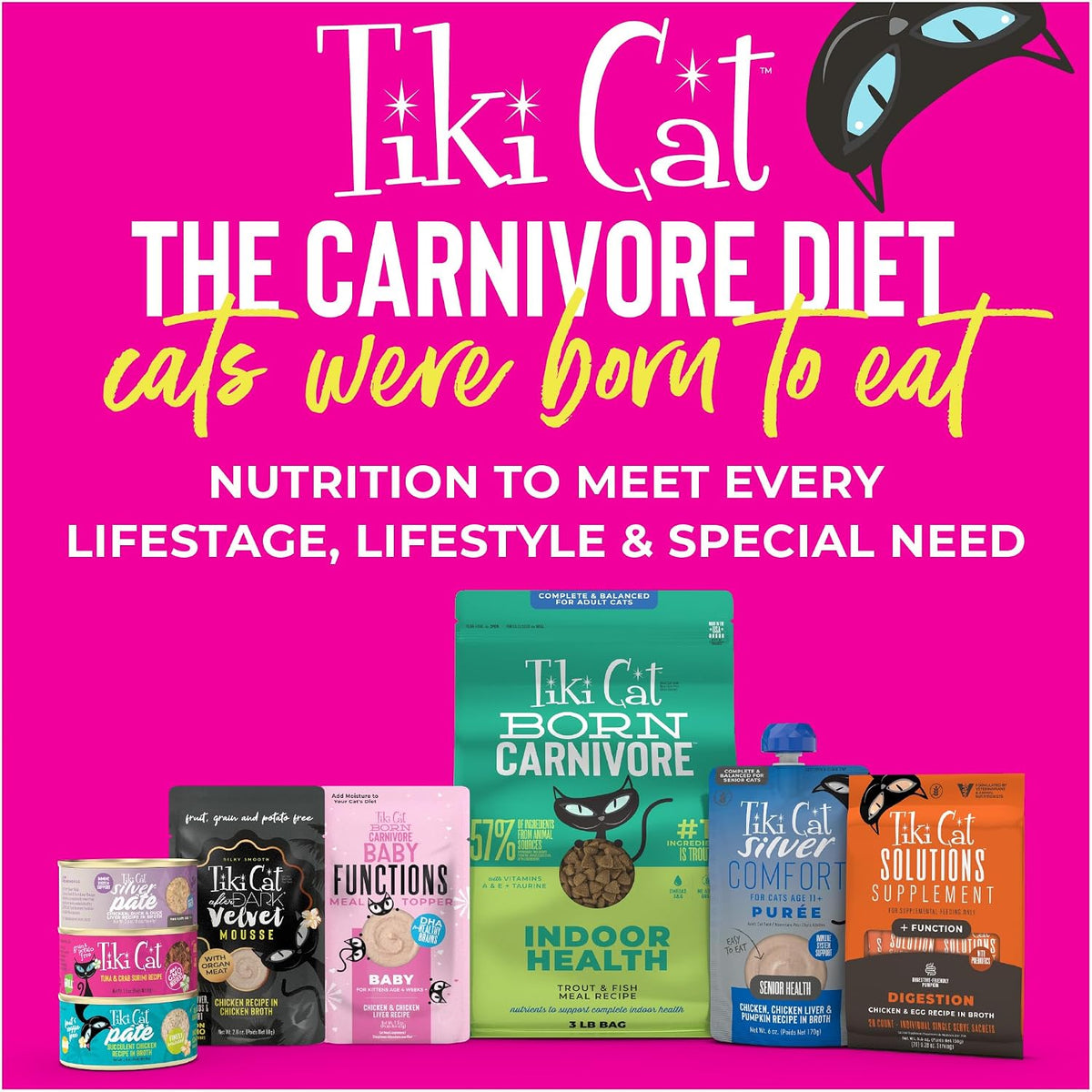 Tiki Cat Solutions Supplements Digestion Mousse, Chicken & Egg in Broth, Formulated to Support Healthy Digestion, Functional Cat Food Supplement, 5.6 oz. Pouch (Pack of 20) - Image 12