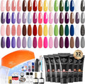 Modelones 133 piece poly extension gel nail kit front view