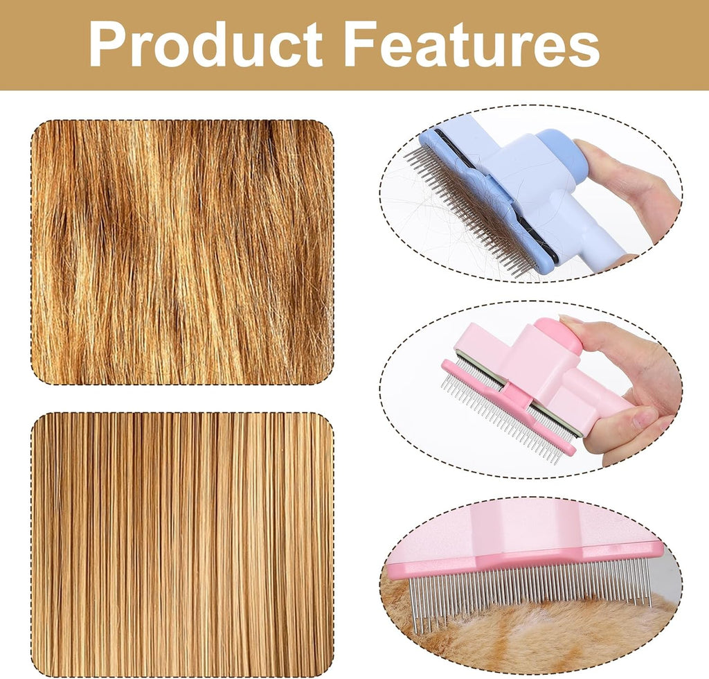 YBEATY pet hair removal tool demonstrating non slip ergonomic handle grip