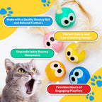 Bouncy Tails three pack cat toys displayed together on a flat surface.