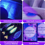 Vansky anti slip waterproof black light flashlight close up