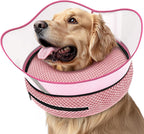 Supet anti licking soft protective cone adjustable velcro strap