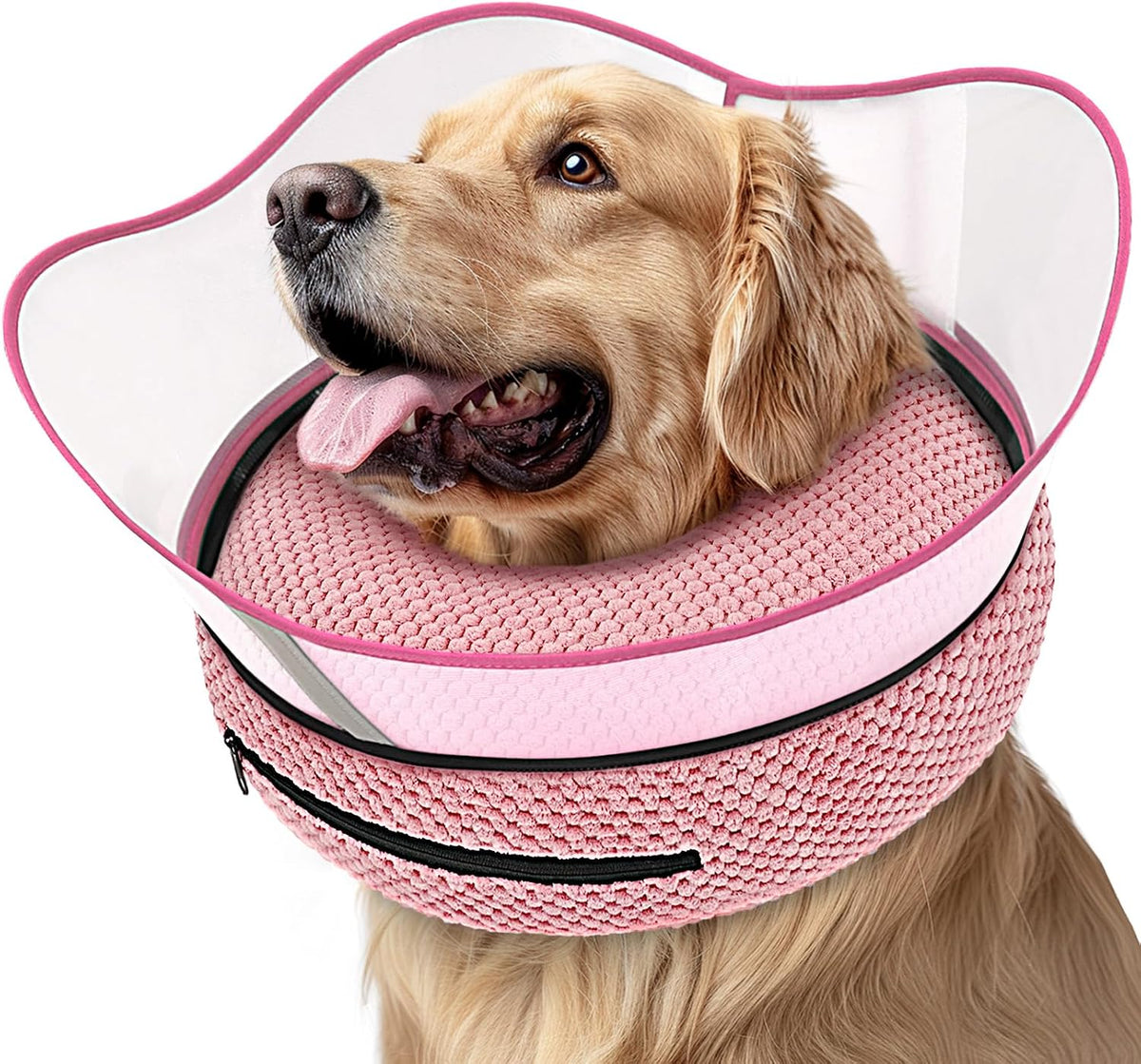 Supet anti licking soft protective cone adjustable velcro strap