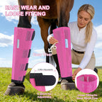 Breathable fine mesh material detail on horse insect protection socks