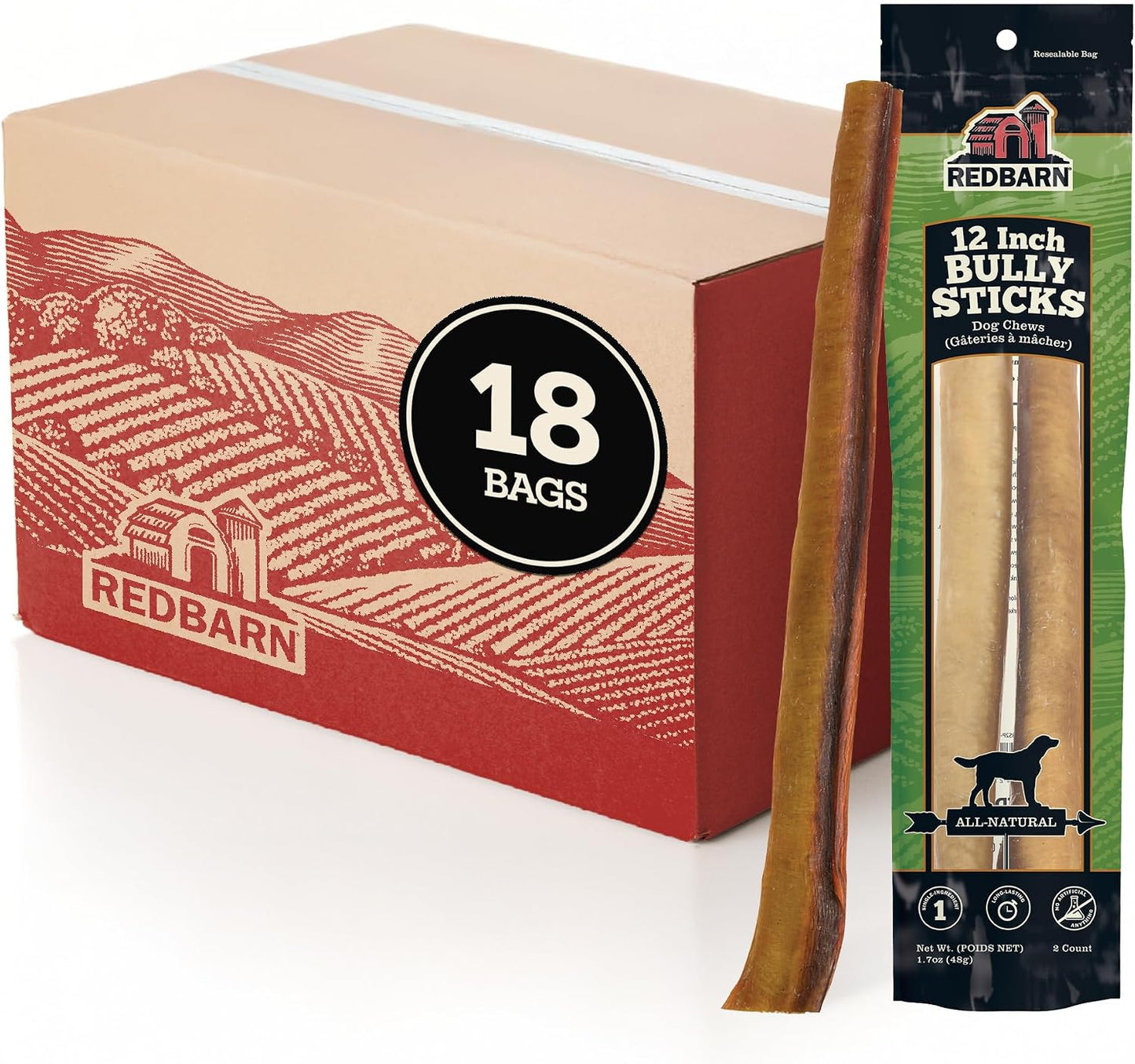 Redbarn Premium Bully Sticks for Dogs - 7 Inch, 6 Count - Long Lasting, Rawhide-Free, Slow Roasted, Low Odor & Highly Digestible, Single Ingredient Chews & All-Natural Dental Treats for Chewers - Image 15