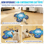 OPDEKEHA touch activated kitten toy featuring the fluttering butterfly attachment and non slip suction cups.