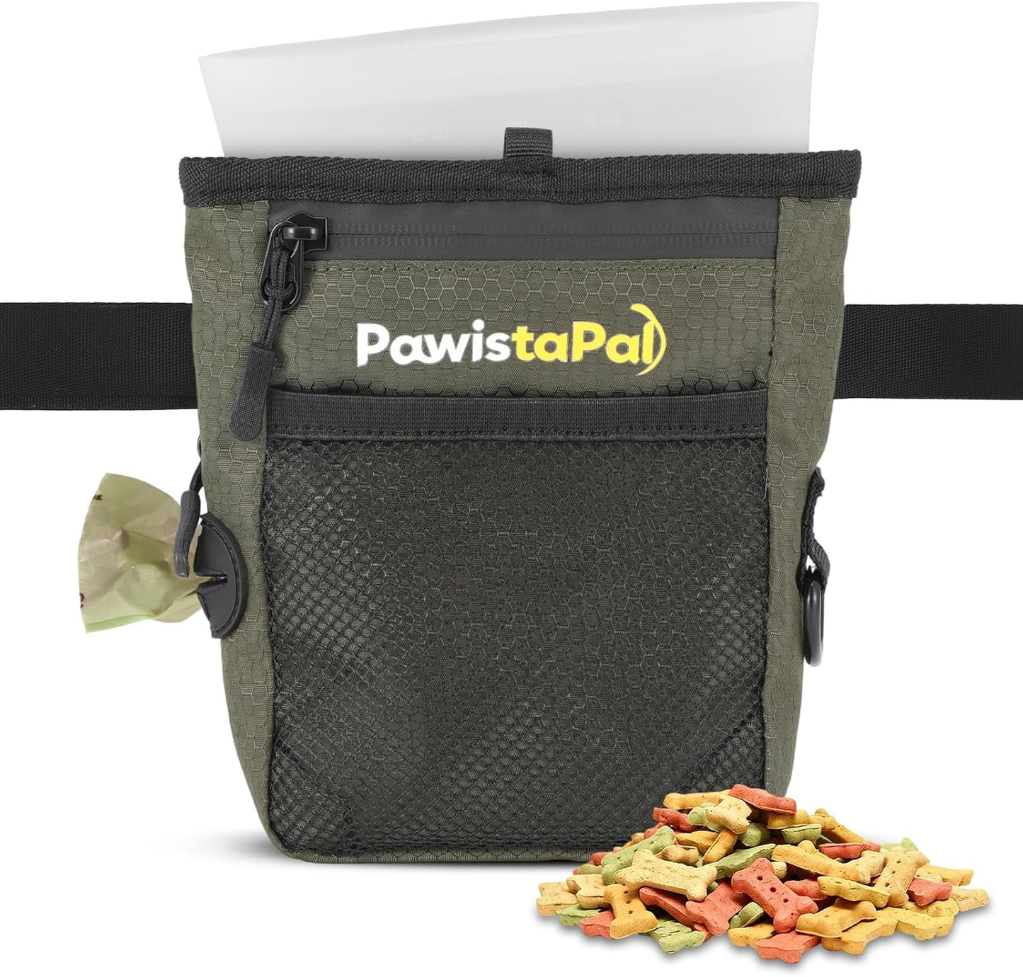 Dog Treat Pouch for Pet Training, One-Hand Magnetic Closure, Hands-Free Treat Bag with Silicone Liner, No Mess No Smell - Image 11