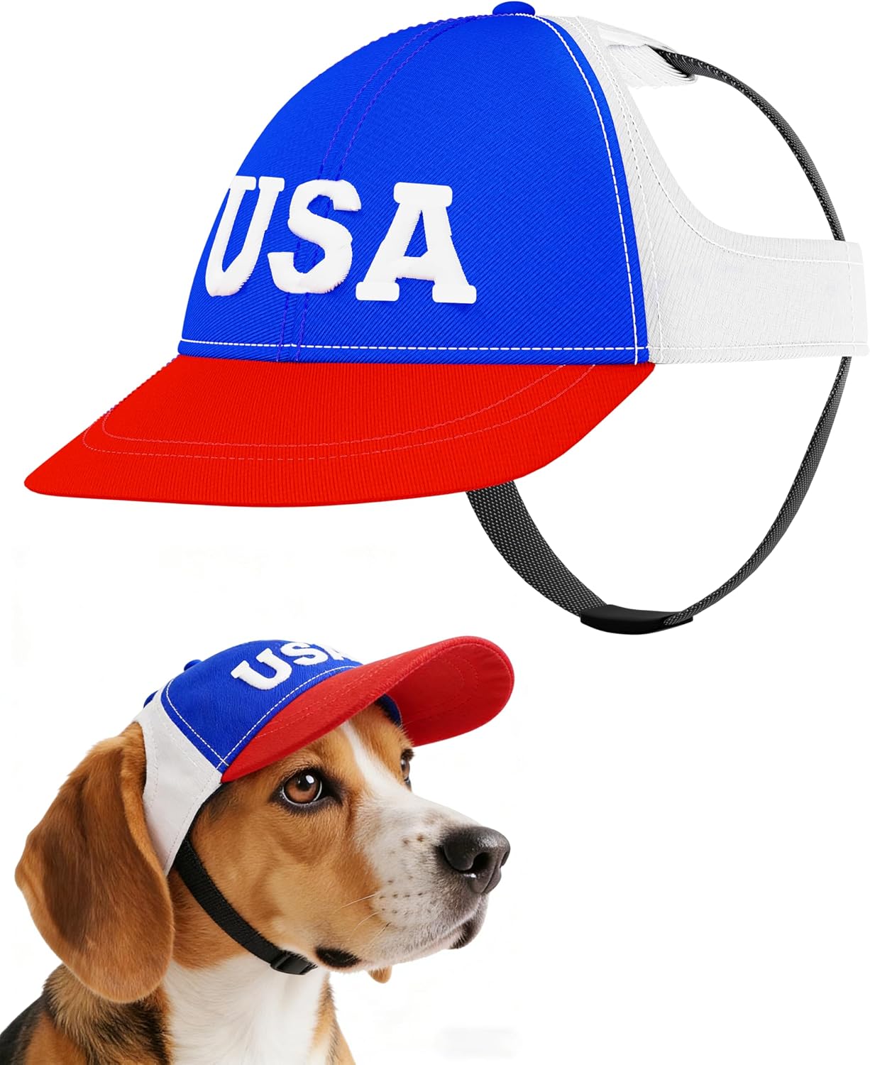 PET SHOW Dog Baseball Cap Camouflage Dog Visors for Large Dogs Pet Sun Hats with Ear Holes Adjustable Buckle Summer Boy Girl Puppy Hat - Green/L - Image 12