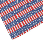Four piece set of patriotic dog bibs for medium dogs