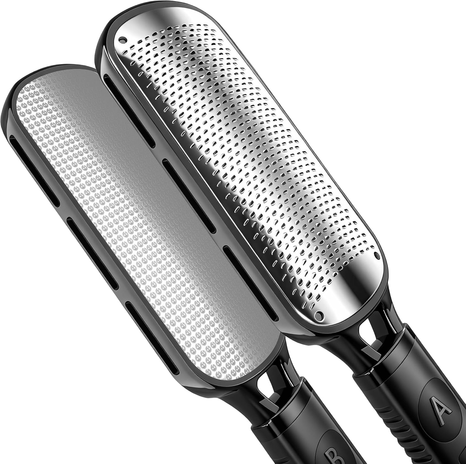 Antonki Foot File for Dead Skin, Double Sided Callus Remover for Feet, Metal Foot Scrubber for Cracked Heel, Professional Foot Scraper Rasp Pedicure Tool to Remove Hard Skin - 2 in 1 Foot File - Image 1