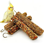 3PCS Parakeet Treat,Natural Parrots Treat Sticks,Vegetable & Grain Style Sticks,Bird Treats for Cockatiel Lovebirds Budgies Canary Finches Myna Conure - Image 9
