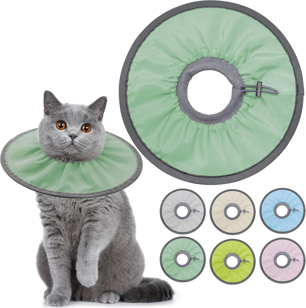 Seyezo Lightweight Cat Cone Collar Soft, Soft Comfortable Cat Recovery Collar After Surgery, Elizabethan E Collar for Cats, Cone for Cats to Stop Licking (Pale Pink, Small) - Image 10