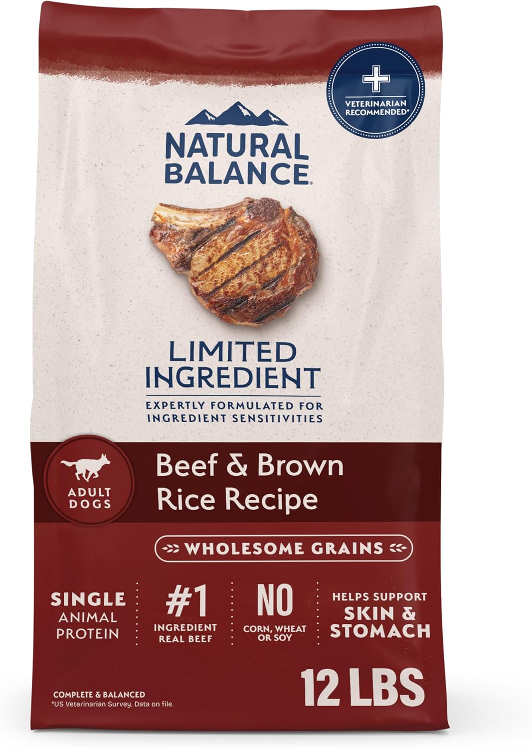 Natural Balance Limited Ingredient Adult Dry Dog Food with Healthy Grains, Salmon & Brown Rice Recipe, 24 Pound (Pack of 1) - Image 12