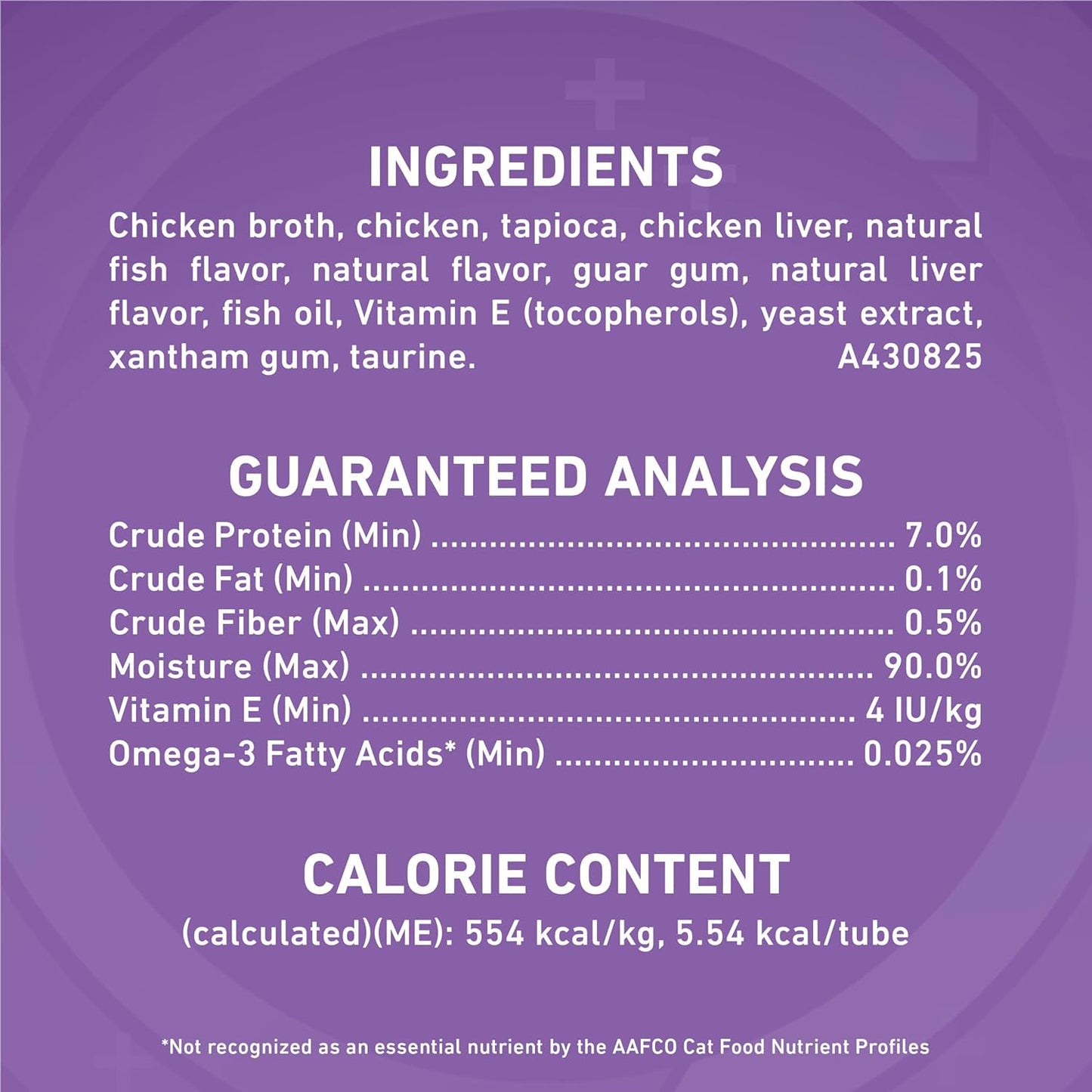 Close up of Purina One chicken puree texture