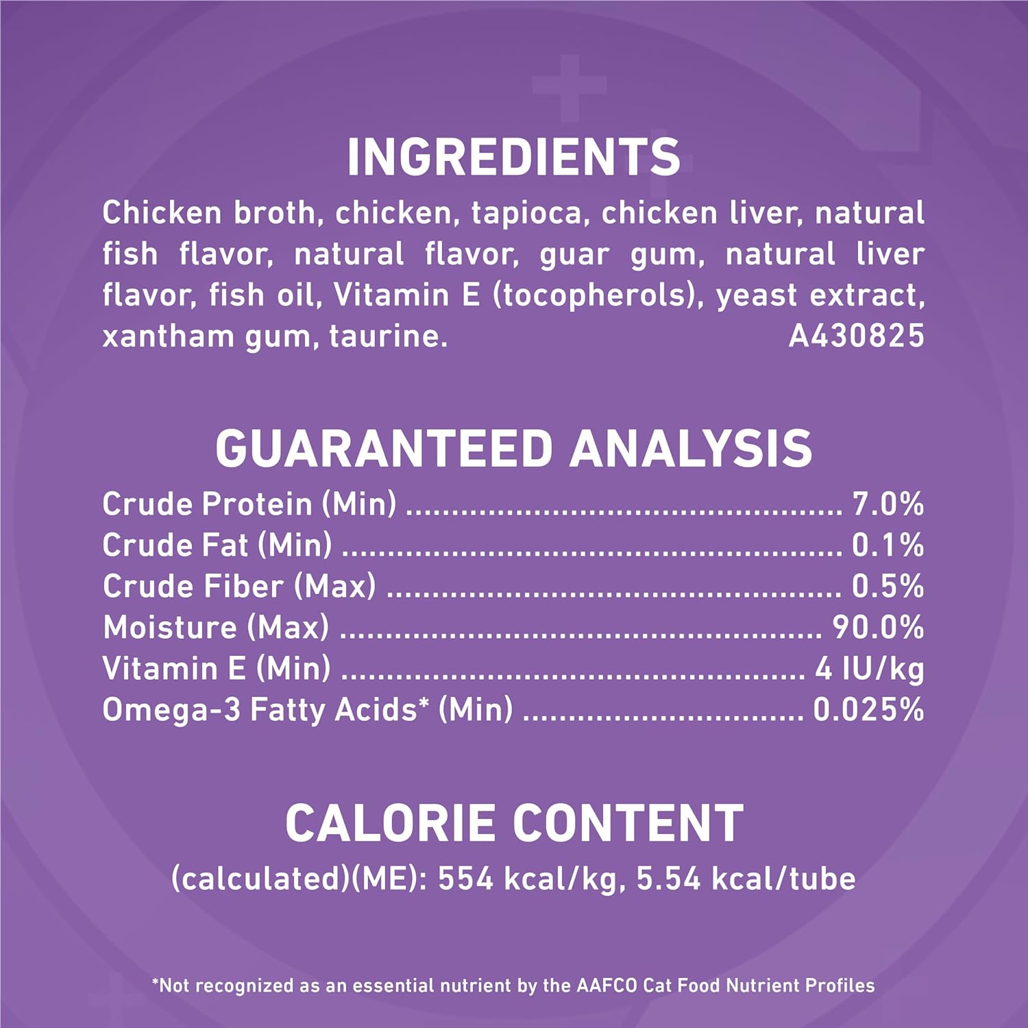 Close up of Purina One chicken puree texture