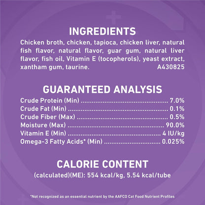 Close up of Purina One chicken puree texture