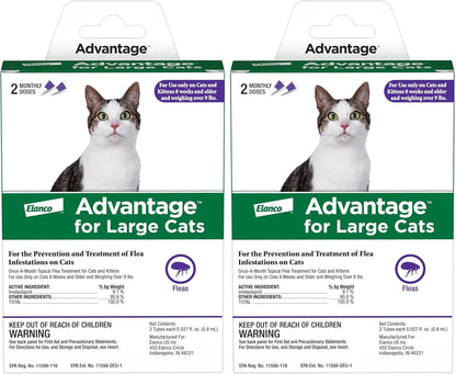 Advantage Topical Cat Flea Treatment and Prevention for Large Cats Over 9 lbs. | Apply Flea Drops Monthly | 2 Treatments - Image 10