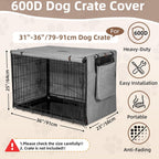Gray pet cage cover with rolled up mesh window