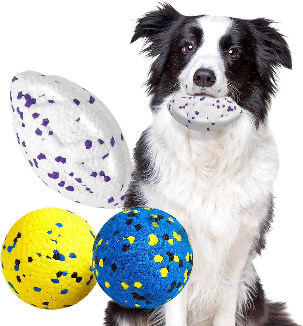 Kimee Dog Balls Tennis Ball Toys Dog Toys for Aggressive Chewers Durable Teething Chew Toys Water Toy Fetch Ball for Large Medium Small Dog and Puppies (4 Balls) - Image 11