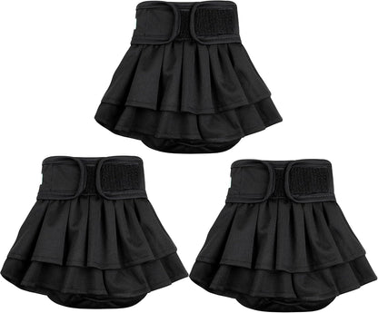 Wegreeco incontinence dog diapers pack highlighting the durable polyester fabric texture.