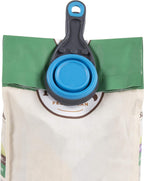 Close up of bag clip feature on pet food packaging
