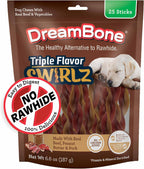 Premium imported USA DreamBone dog treats package side view