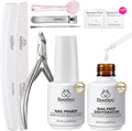 Beetles gel polish nail prep kit front view with dehydrator and primer bottles
