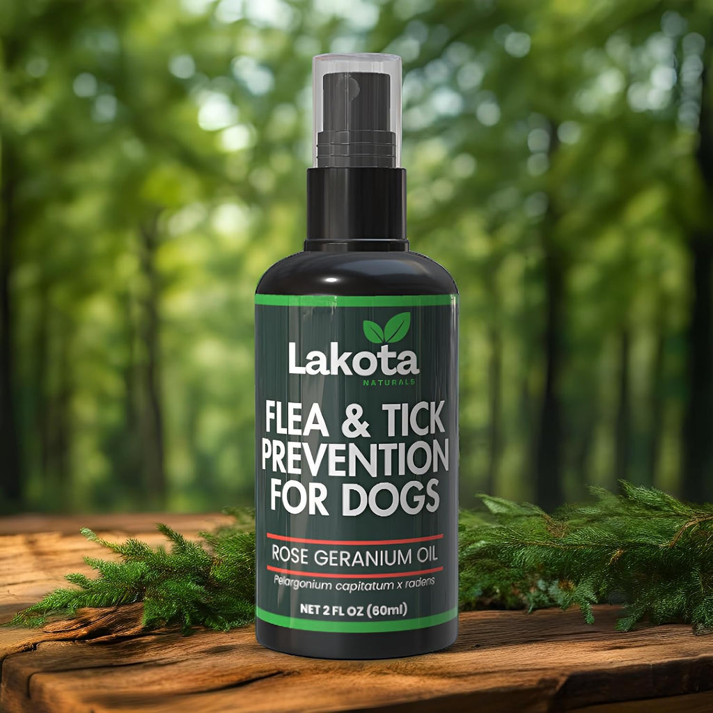Authentic USA imported Lakota Naturals pet care flea and tick spray