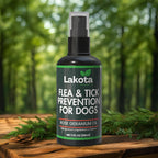 Authentic USA imported Lakota Naturals pet care flea and tick spray
