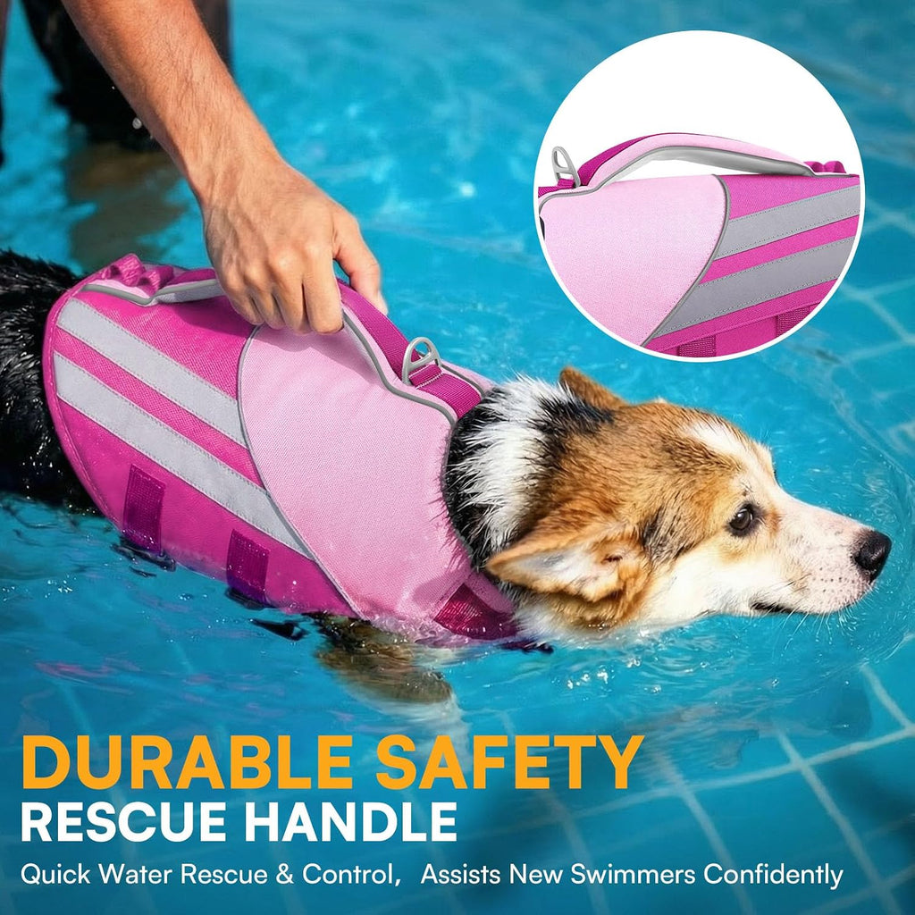 Imported premium dog life jacket for large dogs boating gear