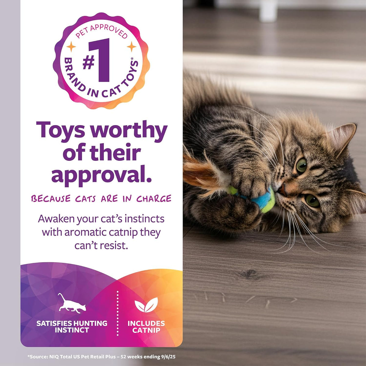 SmartyKat plush feather cat toys set of two
