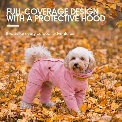 Breathable windproof pet apparel for monsoon season walking