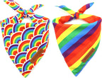 Detailed texture view of Realeaf premium dog neckwear fabric quality and star details.