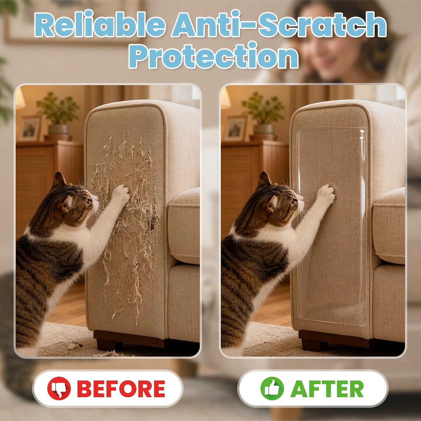 Roll of THLHKD furniture protector for cat owners