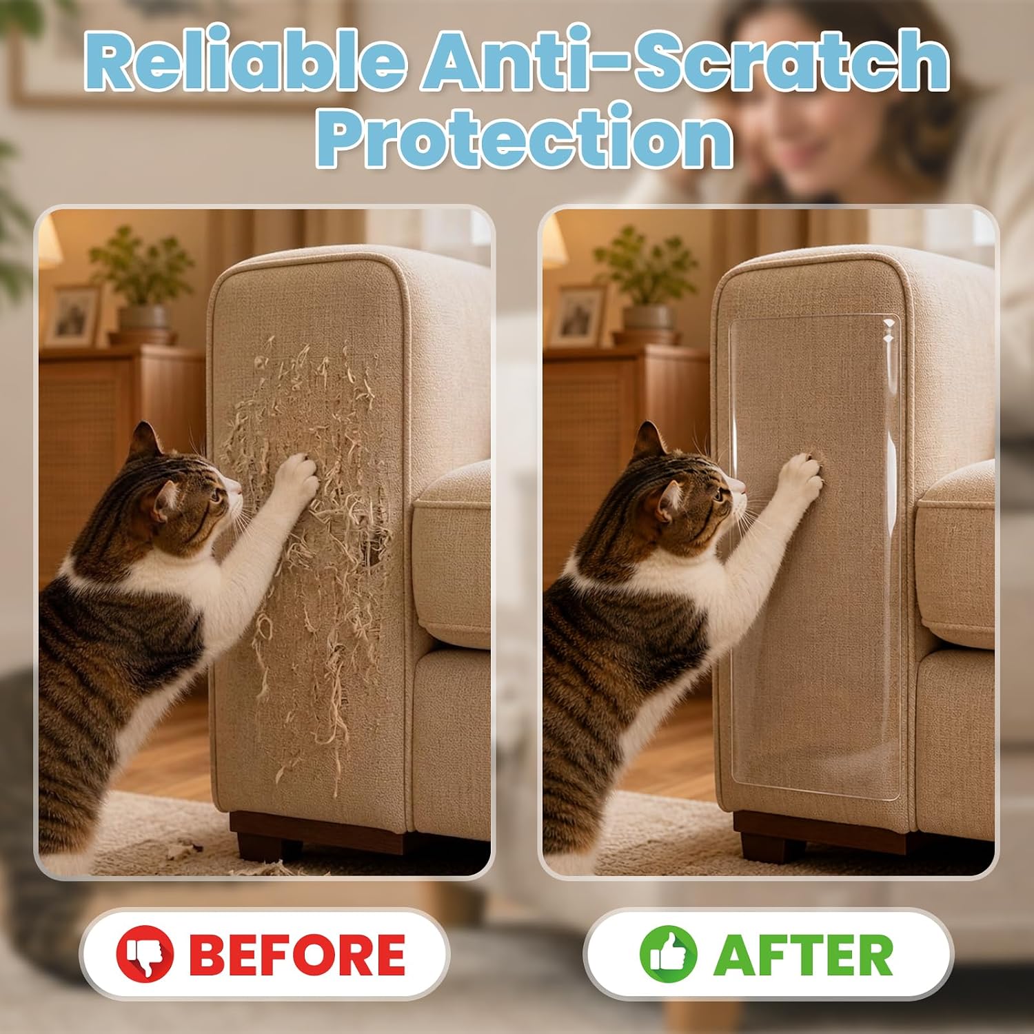 Roll of THLHKD furniture protector for cat owners