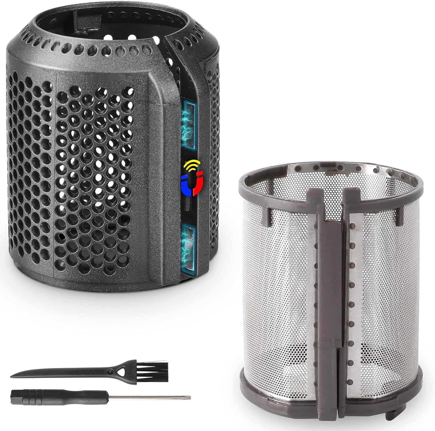 Wywy.Wide magnetic hair dryer filter replacement front view